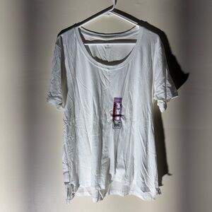 Eddie Bauer White Short Sleeve T-Shirt Size XL NWT Casual Basic Tee